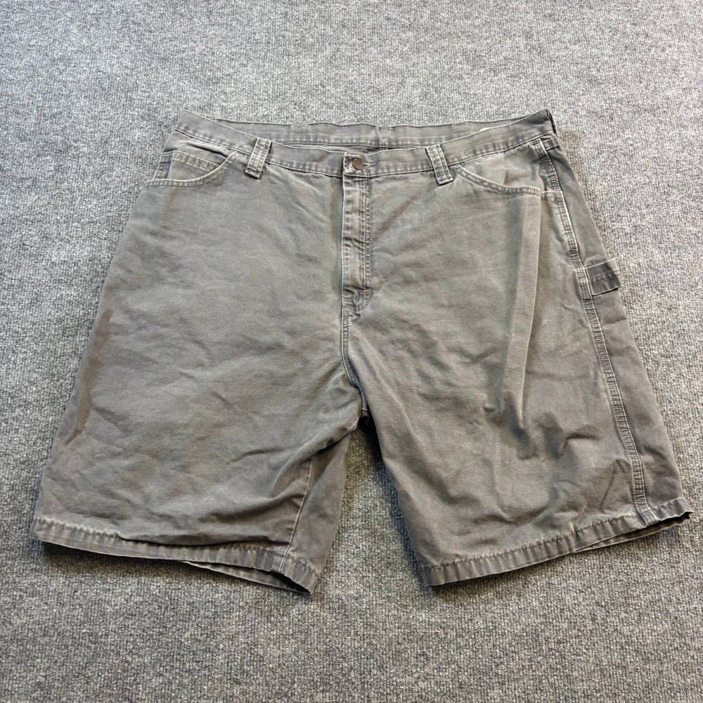 Wrangler Bermuda Short Men's 42 Gray Cotton Denim Carpenter Workwear Utility